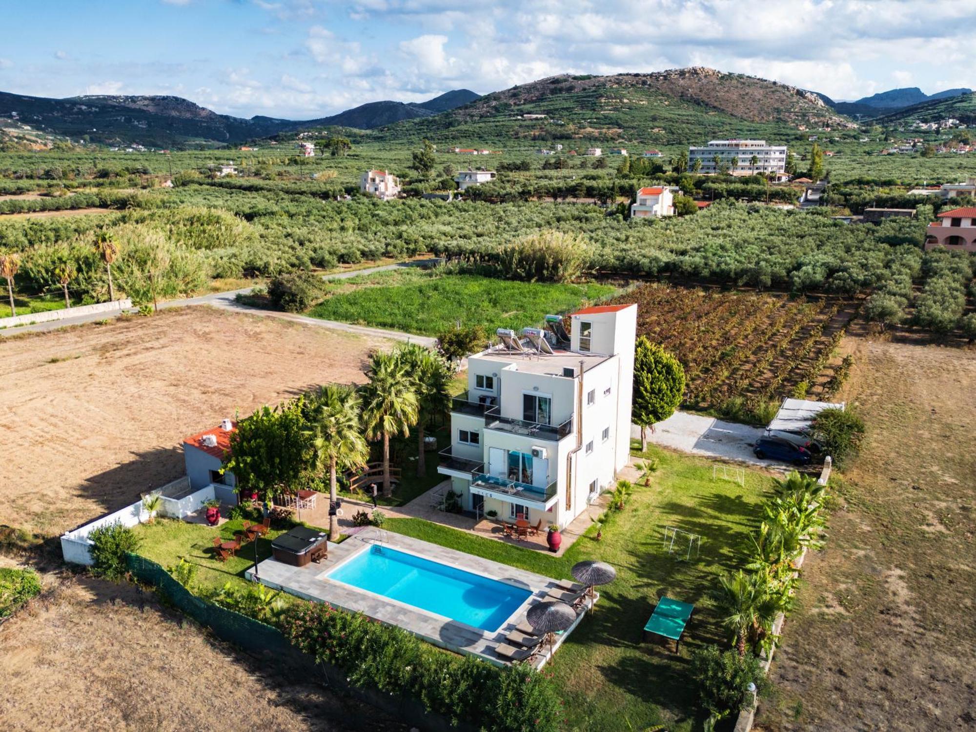 Martimi Apartments - 200M From Drapanias Beach - Pool - Hot Tub - Sauna - Bbq Kíssamos Dış mekan fotoğraf