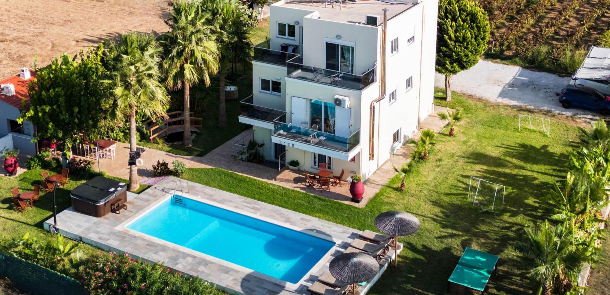 Martimi Apartments - 200M From Drapanias Beach - Pool - Hot Tub - Sauna - Bbq Kíssamos Dış mekan fotoğraf