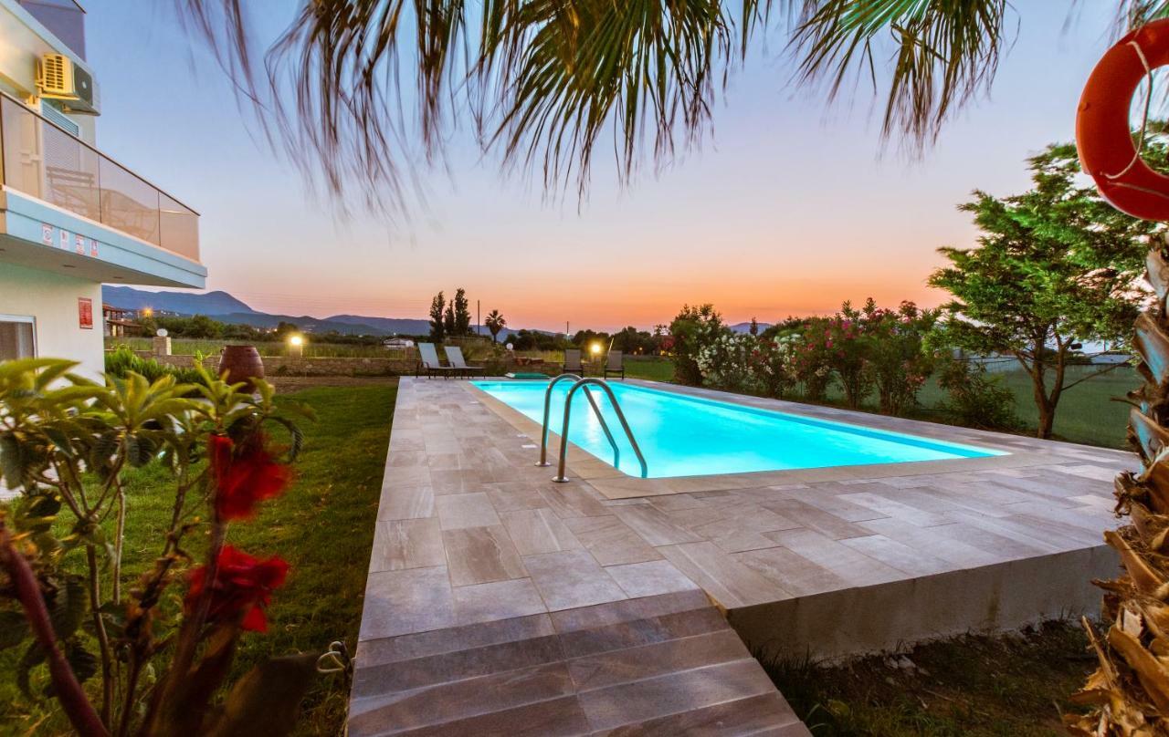 Martimi Apartments - 200M From Drapanias Beach - Pool - Hot Tub - Sauna - Bbq Kíssamos Dış mekan fotoğraf